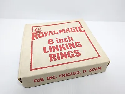 £49.05 • Buy Royal Magic 8 Inch Linking Rings Fun Inc Vintage Made In USA EUC 