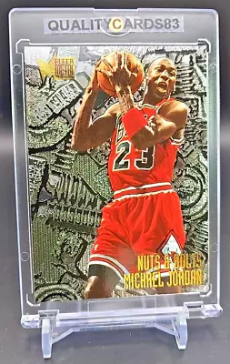 Michael Jordan Fleer Metal Nuts And Bolts Insert With Case Nba Chicago Bulls • $33.99