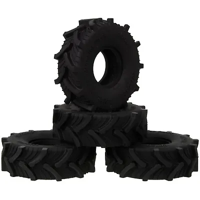 4Pcs 1.0  Mud Tires 62*20mm For 1/18 TRX4M SCX24 FCX24 RC Crawler Upgrade Part • $12.98