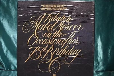 Tribute To Mabel Mercer On Occasion 75th Birthday 4LP Atlantic Box Set • $8.97