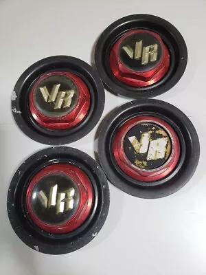 RAYS VR Center Cap 4 Set With Cover Red Volk Racing • $480