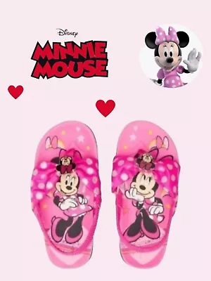 Disney Minnie Mouse Flip Flops Beach Sandals Girls Toddler Size 5/6 NWT • $14.99