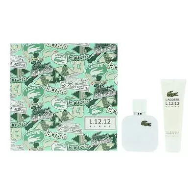 Lacoste Eau De Lacoste L.12.12 Blanc 2 Piece Gift Set For Men • £42.93