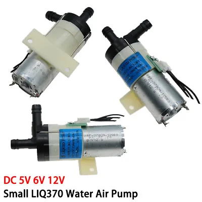 $1.16 • Buy DC 5V 6V 12V Small LIQ370 Motor Mini Self Priming Vacuum Suction Water Air Pump