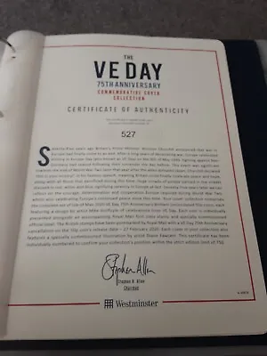 Ve Day 75th Anniversary Commemorative Cover Collection • £75
