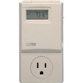 $77.88 • Buy LUX Line Voltage Programmable Outlet Thermostat PSP300 For Window Air