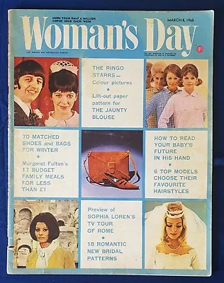 Beatles Vintage Magazine Australia Women's Day March 8 1965 Ringo Starr Weds • $35