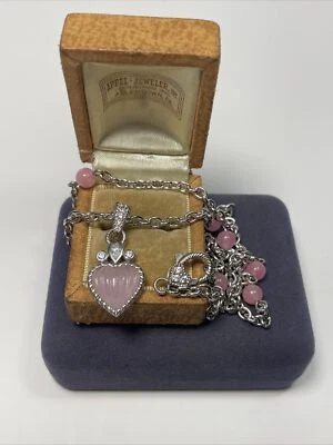 $179 • Buy Judith Ripka Sterling Silver Rose Quartz & CZ Station Necklace & Pendant