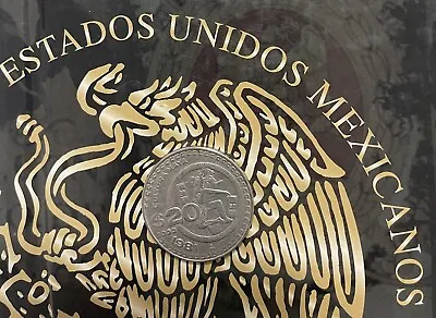 1981 Mexico 20 Pesos Mayan Ball Player Cultura Maya Coin. Buena Condición • $4.49