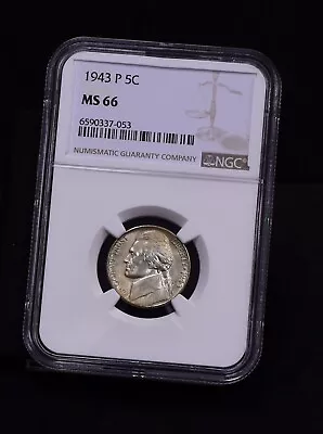 1943-P Jefferson Nickel - NGC MS66 (#48567-L) • $28.50