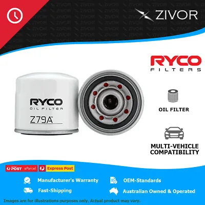 RYCO Oil Filter Spin On For MAZDA COSMO JC (GREY IMPORT) 2.0L 20B-REW Twin- Z79A • $30.23