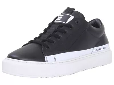 G-Star Raw Men's Rocup-II-LGO-M Sneakers Low-Top Shoes Black/White • $149.95