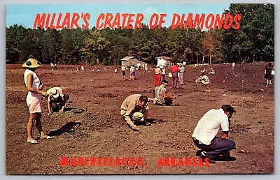 Millars Crater Diamonds Murfreesboro Arkansas AR Postcard UNP VTG Plastichrome • $3