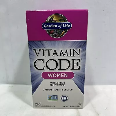 Garden Of Life Vitamin Code Women Multivitamins 240 Capsules Best By 7/24 ~NEW • $34.99