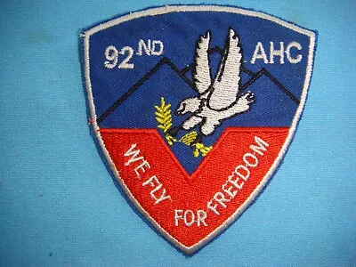 VIETNAM WAR PATCH US 92nd ASSAULT HELICOPTER COMPANY • $10.98