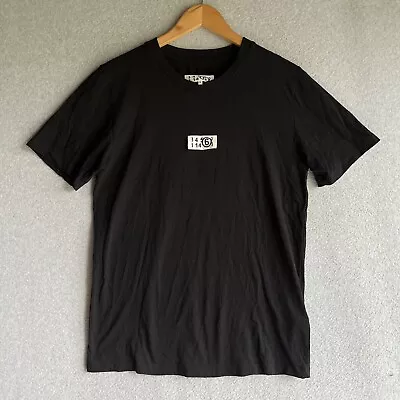 MM6 Maison Margiela Logo Tag Black T-Shirt XS • $88.88