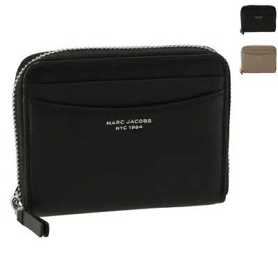 MARC JACOBS Wallet Bifold Round Zip Mini Wallet SLIM 84 Coin Case • $99