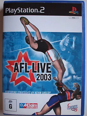 AFL Live 2003 - Sony Playstation 2 Game • $9