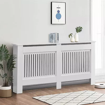 £48.93 • Buy Extra Tall Radiator Cover 92cm Height MDF Cabinet Grill Shelf Furniture S/M/L/XL
