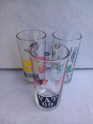 Vintage Haig Whisky Tall Glass Promotional Tumbler • £12.50