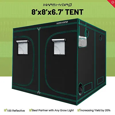 Mars Hydro Indoor Grow Tent Hydroponic Plant Growing Tent With Floor Tray 1680D • $304.99