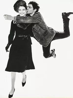 1960 Vintage RICHARD AVEDON Fashion Kiss LISA N ALFRED LESLIE Duotone Photo Art • $188.32