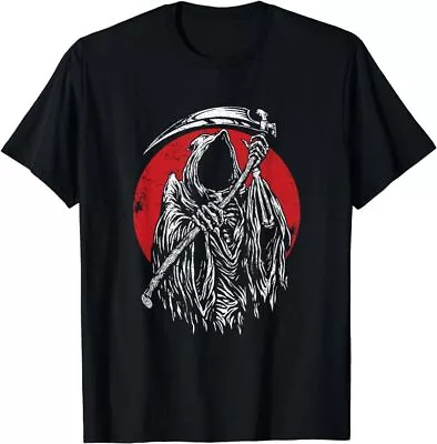 NEW LIMITED The Grim Reaper Skeleton Skull Death Scythe Grunge Tshirt Size S-5XL • $19.99