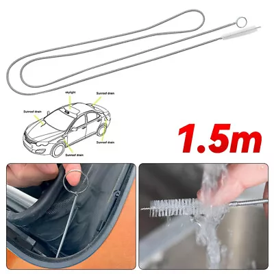 Flexible 150cm Universal Drain Dredge Sunroof Cleaning Brush Car Accessories • $6.93