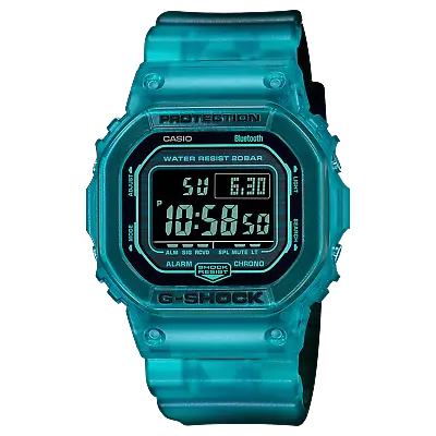 G-Shock Digital Transparent Blue-Black Watch (DW-B5600G-2DR) • $89.99