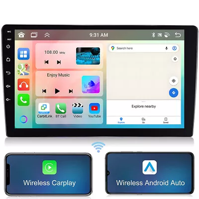 10.1   2 DIN 8 Core Car Radio 4G+64GB Android 13.0 GPS Apple CarPlay DSP Stereo • $169.99
