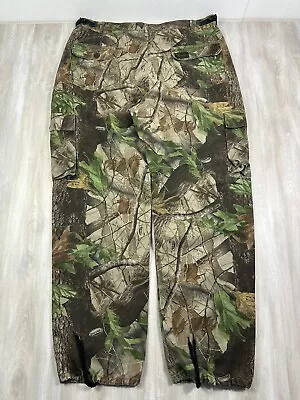 Vintage Liberty Men's Pants 40x33 Realtree Hardwoods Belted Hunting Camouflage • $24.99