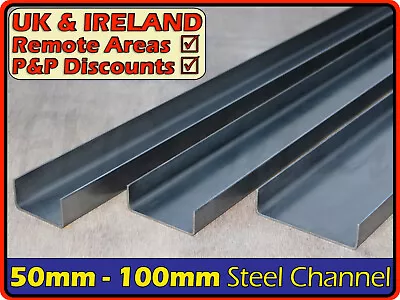 Mild Steel / Stainless Channel Section 50mm - 150mm (folded C U Bracket Weldable • £7.95