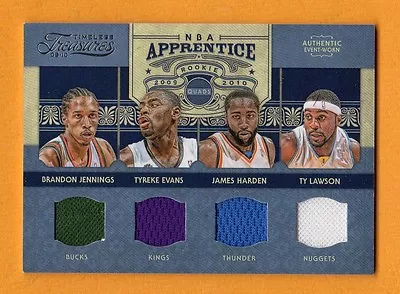 James Harden Jennings Lawson Evans 2009-10 Timeless Treasures Jersey Rc # / 100 • $125