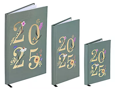 2025 Diary A5 Slim Pocket Size Week To View Diaries Full Year Planner Flowers • £3.69