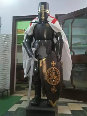 Knight Suit Of Armor Antique Medieval Combat Full Body Armour Costume • $880