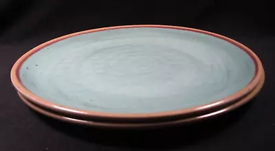 2 Food Network Lunch/Salad Plates - Sea Green/Teal - 8.75  - Melamine(?) • $4.95