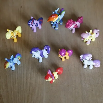 10PC My Little Pony Mini Figures Toys - Mini Unicorns & Pony Rainbow Dash Bundle • £14