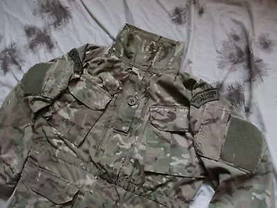 GENUINE Royal Marines Commando ISSUE MTP Camo Windproof COMBAT SMOCK Modified L • £24.99