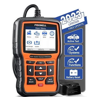 $142 • Buy FOXWELL NT510 Elite Fit For Mercedes Benz OBD2 Scanner Bidirectional Scan Tool
