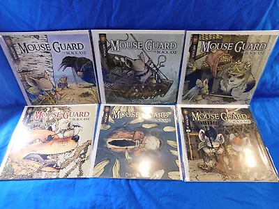 MOUSE GUARD The BLACK AXE #1-6 All First Printing ARCHAIA STUDIOS Petersen 2010 • $27.99