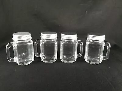 Mini Mason Jars With Handles Set Of 4 • $8.99