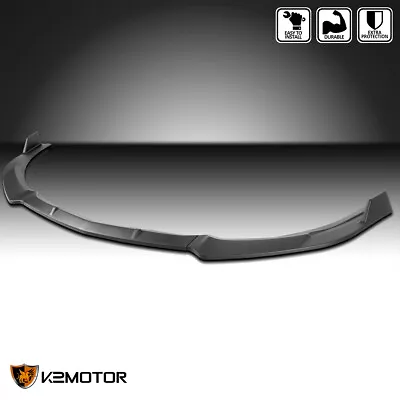 $44.38 • Buy Fits 2010-2011 Mazda 3 S Sport Matte Black 3PC Front Bumper Lip Spoiler Splitter