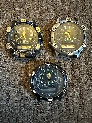 3 X Vintage Shark Precision Watch Ana Digital New Battery Japan Divers • $160