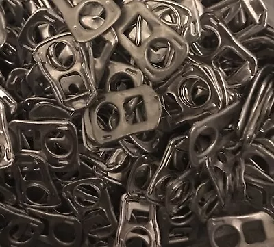 2000 Silver Square Can Ring Pulls For Crochet Or Art & Crafts Tin • £13.99