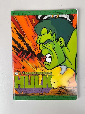 Marvel Comics Incredible Hulk Notebook Grid Paper Made In Italy 1999 Vintage • £32.16