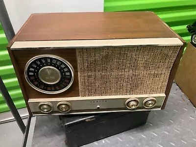Vintage Zenith Tube AM/FM Radio Model MJ1035 Cord Damaged Untested Parts • $75