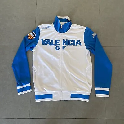 Valencia CF Kappa XL White/Blue Full Zip Track Jacket • $69.95