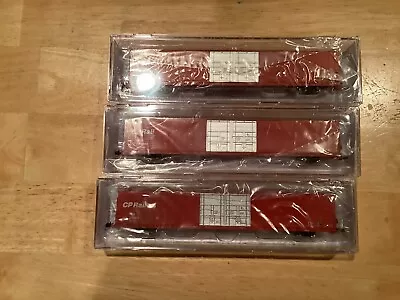 N Scale - BLUFORD SHOPS 86615 CP RAIL 86' DBL Door Auto Parts Boxcar Lot Of 3! • $74.95