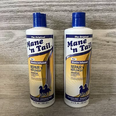 Mane n Tail Sulfate Free Repair Replenish Gentle Cleaning System 11.2 Oz 2Pack • $21.88