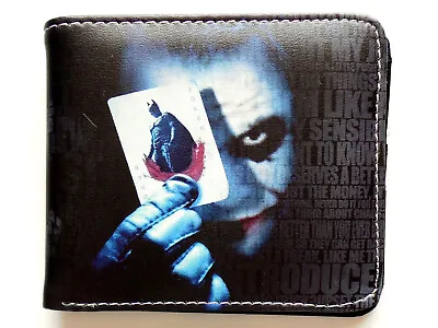 £10.89 • Buy BATMAN JOKER Bifold Wallet Purse Zipped Pocket Cards Id Window 